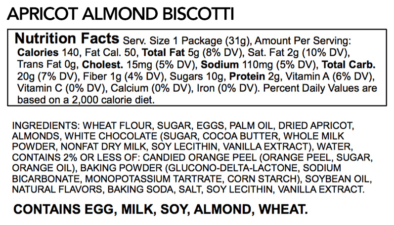 Apricot Almond Biscotti